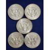 Image 3 : Five Assorted 40% Silver U.S. Kennedy Half Dollars ~ Face Value: $2.50