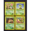 Image 1 : Four Assorted Vintage Gym Challenge & Gym Heroes Set Erika's Pokemon Trading Cards 