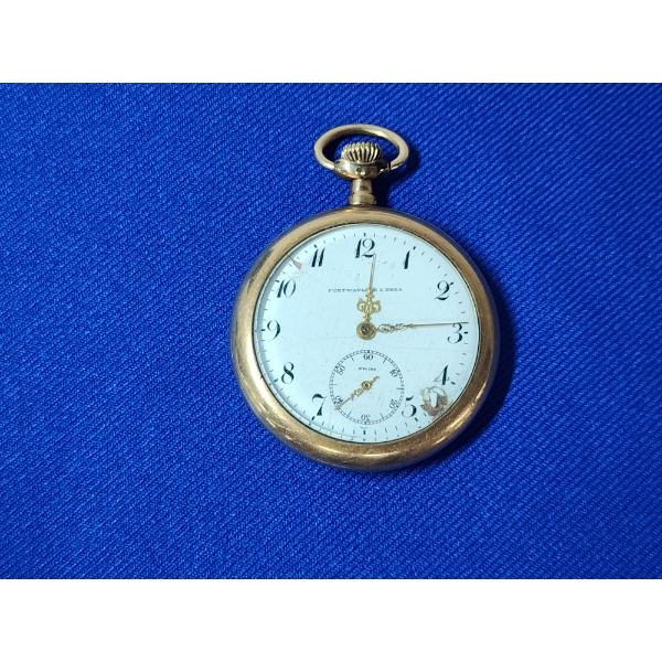 Furtwangler & Rhea Gold Filled Swiss Pocket Watch 68.9g 