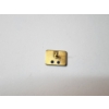 Image 2 : Vintage Gold-Filled "IDS" Pin with 2 Blue Gemstones - Total Weight: 1.4g