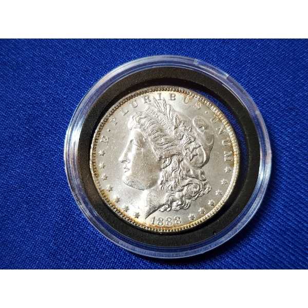 1888 90% Silver Morgan Dollar in Coin Capsule