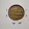 Image 10 : Five Assorted Tokens Ft. Parking & Restroom Tokens, 1938 Safety Coin & Dreamland Cafe Coin!