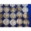Image 7 : Lot of Assorted Year U.S. 90% Silver Dimes: Mercury and Roosevelt FV: $5.50