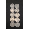 Image 1 : Assorted Years & Mint Marks 90% Walking Liberty Half Dollars - Face Value: $5.00