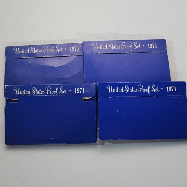 Four 1971 United States Mint Proof Sets 