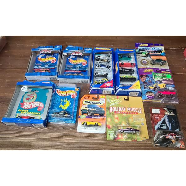 Assorted Hot Wheels, Johnny Lightning & Action Die-Cast 1:64 Scale Cars In Packaging 
