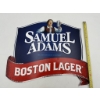 Image 2 : Large Samuel Adams Boston Lager Advertising Metal Sign About 17"x14"