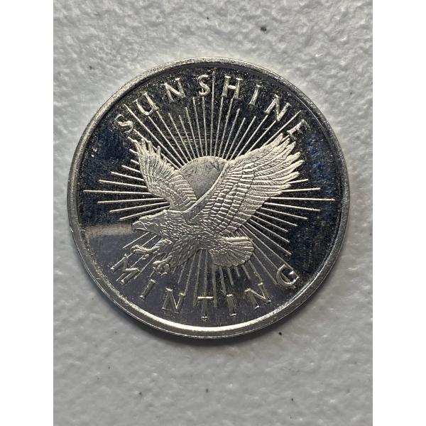 Sunshine Minting One Half Troy Ounce .999 Fine Silver Round