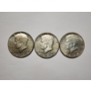 Image 1 : Three 40% Silver Kennedy Half Dollars 