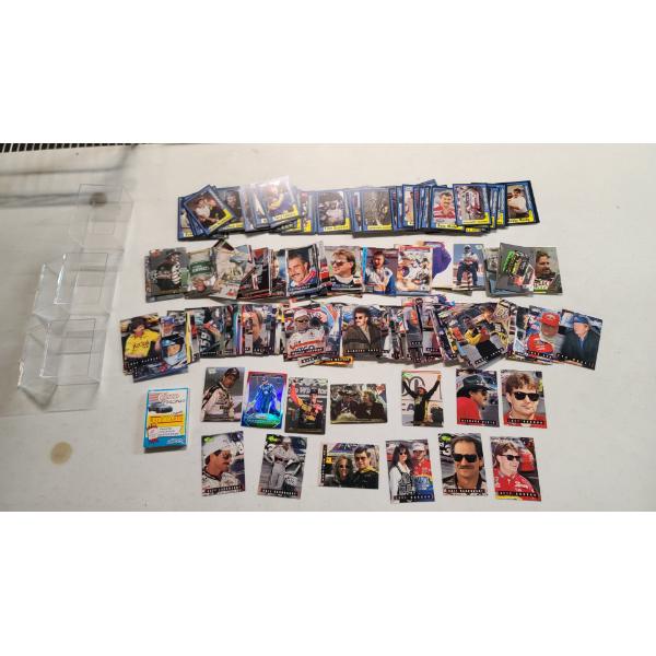Large Lot of Assorted Nascar Racing Trading Cards Dating From 1991 to 2016 Prizm