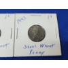 Image 3 : 2- United States STEEL Wheat Pennies 1943 