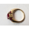 Image 4 : Stunning 10K Gold Ring with Diamonds and Ruby Stones - Total Weight 4.1g - Size 7.8
