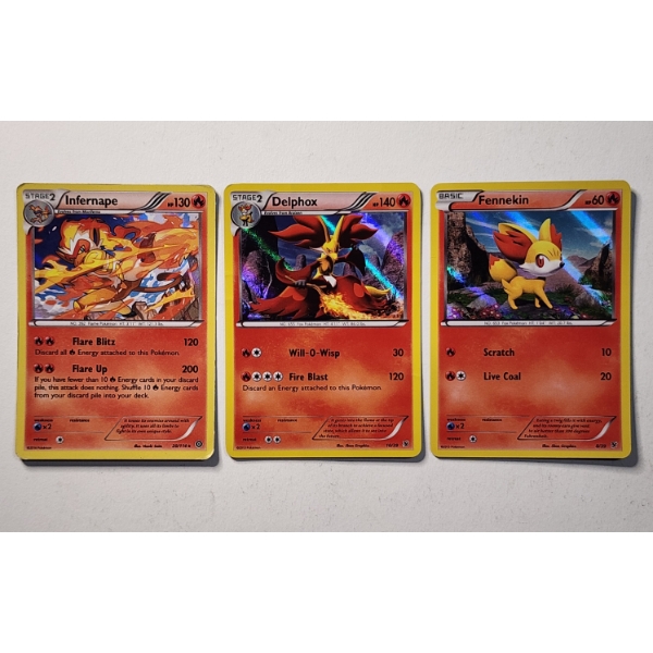 Three Assorted Vintage Holo Rare Pokemon Trading Cards 