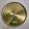 Image 1 : Threshold Halloween Gold Skull And Crossbones Engraved Aluminum Round Serving Platter - 16"