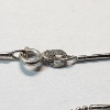 Image 3 : 14K White Gold Chain - Damaged - TW: 1.4g