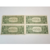 Image 6 : Four U.S. $1 Blue Seal Silver Certificates Series: 1957, 1957-A, 1957-B, 1957-B