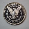 Image 2 : Morgan Dollar Design One Troy Ounce .999 Fine Silver Round