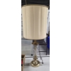 Image 4 : Vintage Beautiful 35'' Glass & Brass Eagle Lamps & Vintage License Plate Collection -No Shipping