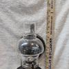 Image 5 : Vintage Brass Wall Mount Kerosene Oil Lamp with Glass Chimney and Reflector Bracket