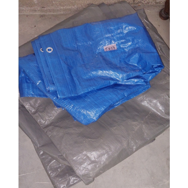 Two (2) Tarps In New Condition - 19ft x 11ft & 7ft x 5 1/2ft