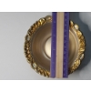 Image 3 : Sterling Silver Ornate Dish With Gold-tone Accents - Weight: 45.5g