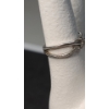 Image 9 : (2) Sterling Silver Rings - Flower With Beautiful Stones & Heart Infinity With Small White Stones