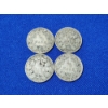 Image 1 : x4 Assorted Years German Empire 1/2 Mark Silver Coins ASW: 0.0804oz Each