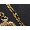 Image 5 : Gorgeous 14K Gold Twist Chain 30" Necklace with Large 14K Gold Heart Pendant TW: 20.0g