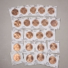Image 1 : Lot of 22 Brilliant Uncirculated 1967 Great Britain One Penny Coins 