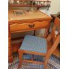 Image 3 : 4 Drawer Maple Desk  45 x 19 x 31  With Chair