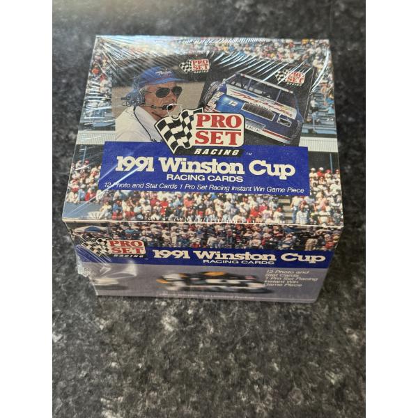 1991 Unopened Pro Set Racing Winston Cup Wax Box - 36 Packs - Factory Sealed - Mint Condition