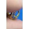 Image 5 : 14K Gold Bezel Set Cubic Zirconia On 18" 14K Gold Chain - Weight: 2.4g 