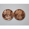Image 1 : Lot of 2 - American Eagle Design 1 Ounce .999 Fine Copper Rounds