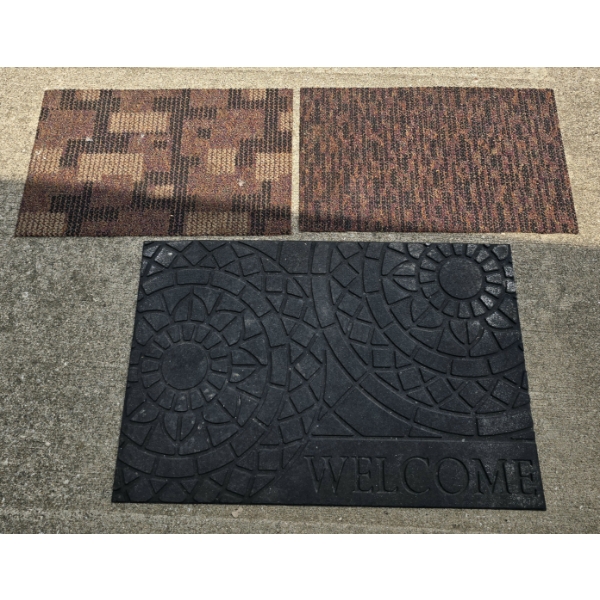 Welcome Mat (23.5x35) and 2 Carpet Rectangles (27x17)