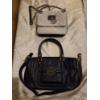 Image 1 : Nice Black Leather Tory Burch Bag And Small Cream Colored Guess Brand Bag