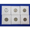 Image 6 : 6 Assorted Years Silver Mercury Dimes FV: $0.60