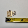 Image 3 : Three 14K Gold Pendants: Live, Love, Laugh, & "K" Initial - Total Weight: 3.5g