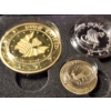 Image 6 : INCREDIBLE NOBLE COLLECTION Harry Potter Three Piece Replica Coins With Certificate & Display Case