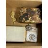 Image 5 : Lot of Costume Jewelry - Pins - Necklace and Earrings in Box - Broches - Pearls - Horse