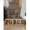 Image 1 : Huge Lantern and Porch Sign - Lantern: 27x16x10