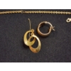 Image 2 : 10K Gold Jewelry Pieces: Mismatched Earrings & Scrap/Damaged Chain Necklace - TW: 5.0g