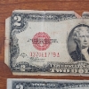 Image 10 : Two United States 1928 Red Seal $2 Notes ~ Great For Collectors! ~ $4 Face Value