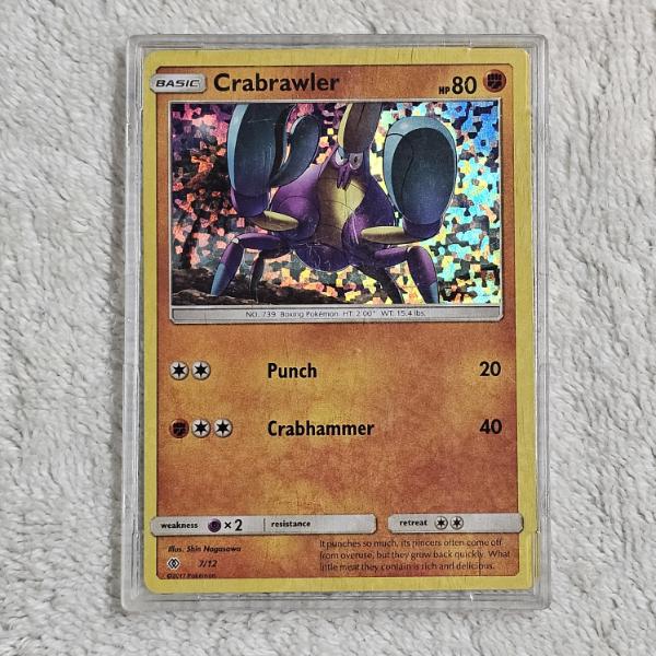 Crabrawler 7/12 Holo Pokémon Trading Card