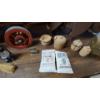 Image 14 : Old West Covered Wooden Wagon Model With Bulls & Miniature Accessories 