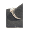 Image 2 : Women's Sterling Silver Ring With Simulated Opal - Size 8 - Weight: 2.4g
