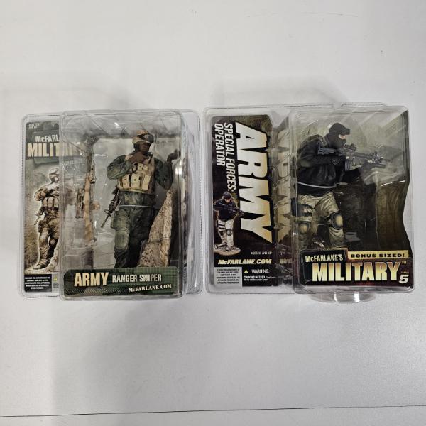 McFarlane Military Series 3 Army Ranger Sniper/Series 5 Army Special Forces Operator Action Figures