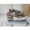 Image 7 : Avon Collectible Christmas Fiber Optic Light Up Village - Working & Excellent Condition! 