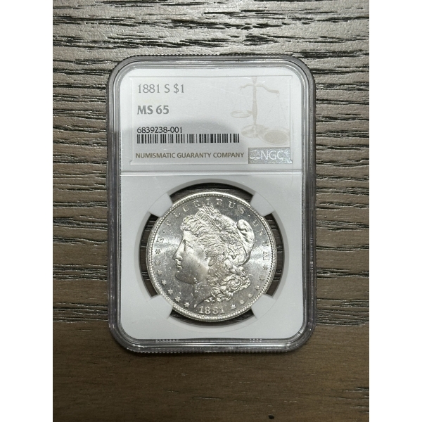 NGC MS65 1881-S Morgan Silver Dollar - Exceptional Coin