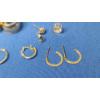 Image 4 : Assorted 14K Gold Earrings (Some Are Missing Matches) - Total Weight: 3.9g 