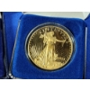 Image 4 : Colorized 2002 American Eagle 1 oz Silver Eagle, & 2 Gold-Plated Copy Coins